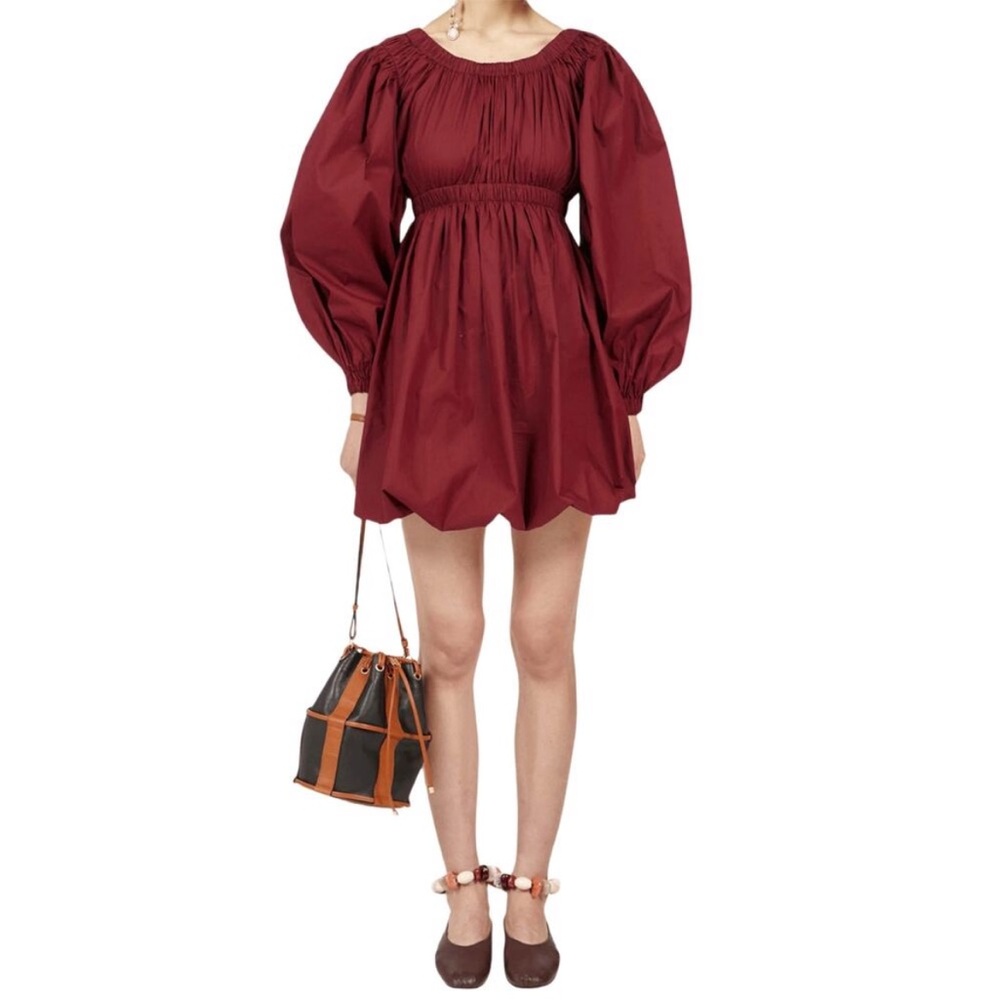 Ulla Johnson Martine Burgundy Dress